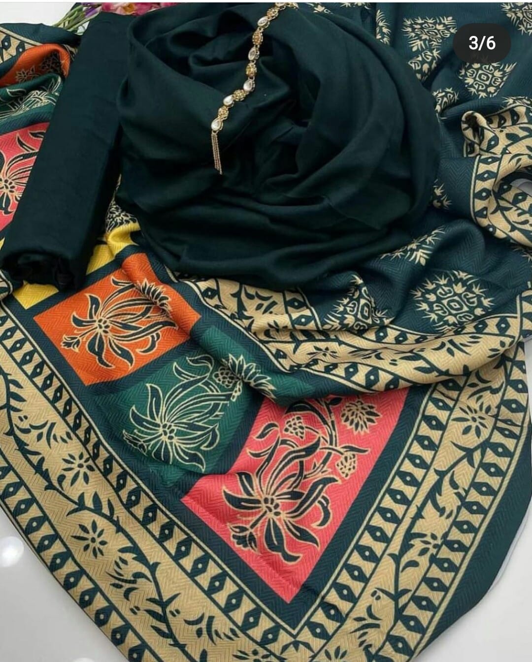 WINTER SILK DIGITAL PRINTED 3-PIECE - DP#52
